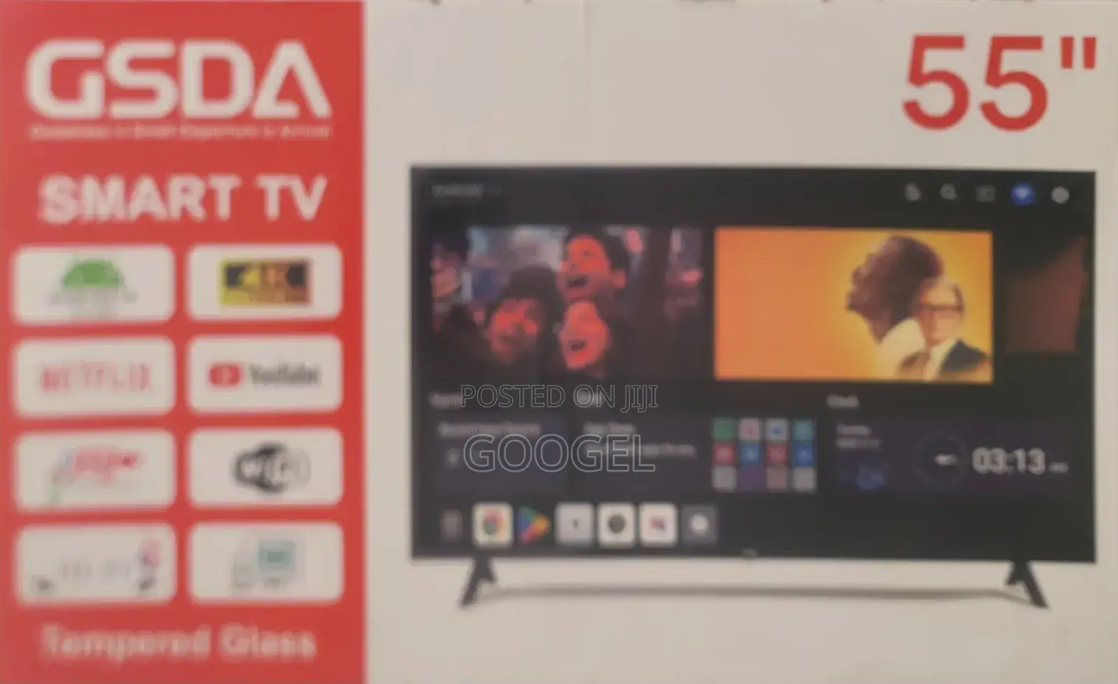 Gsda 55 Inch Double Glass Smart Tv