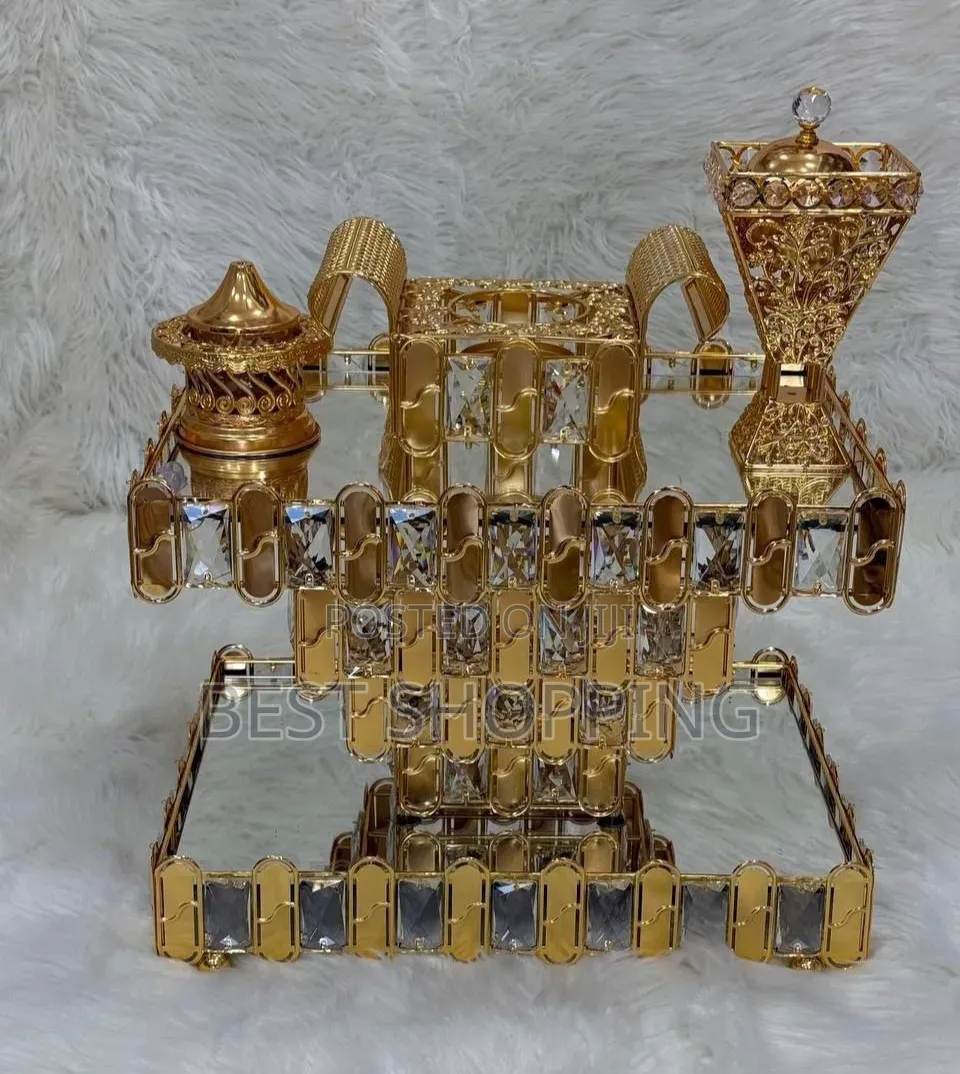 Saudi Golden Rokobot Coffee Set የሳውዲ ረከቦት Over Quality