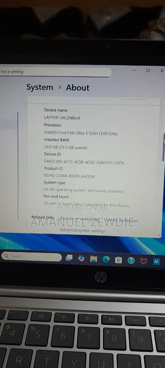 New Laptop HP 14-dq1025cl 24GB Intel Core Ultra 5 SSD 512GB