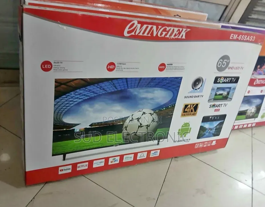 Emingtek 65" New 2025 Smart Tv