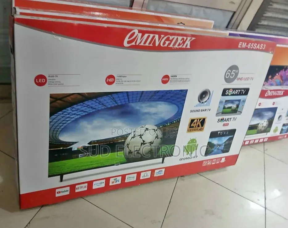 Emingtek 65" New 2025 Smart Tv