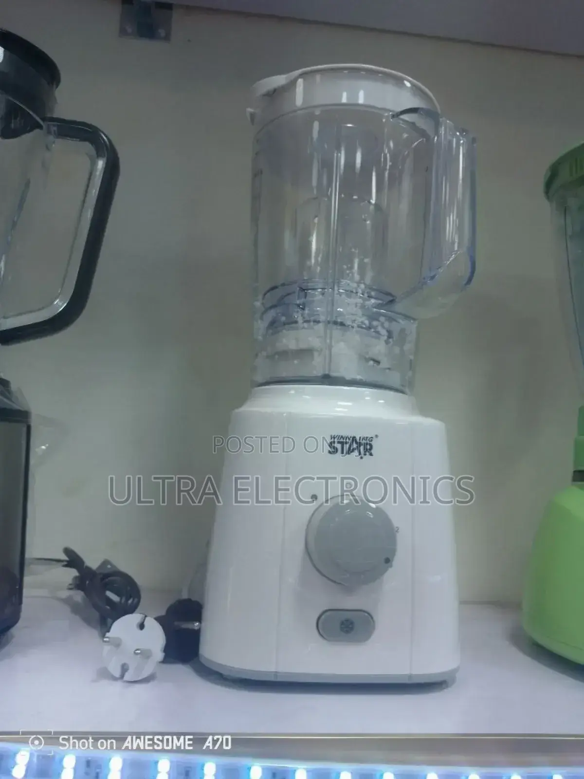 Winning Star 2-in-1 Multifunctional Blender With a Plastic Jug
