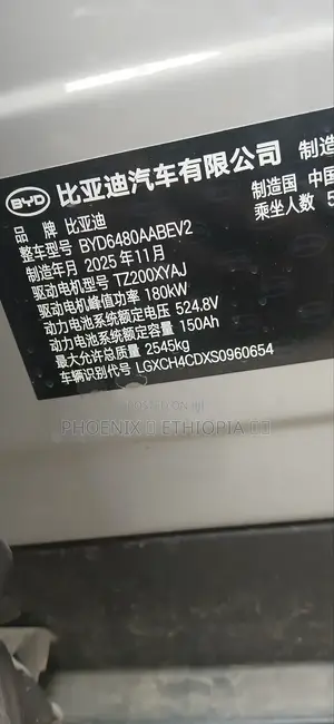 New BYD Sealion 06 EV 2025 Off white