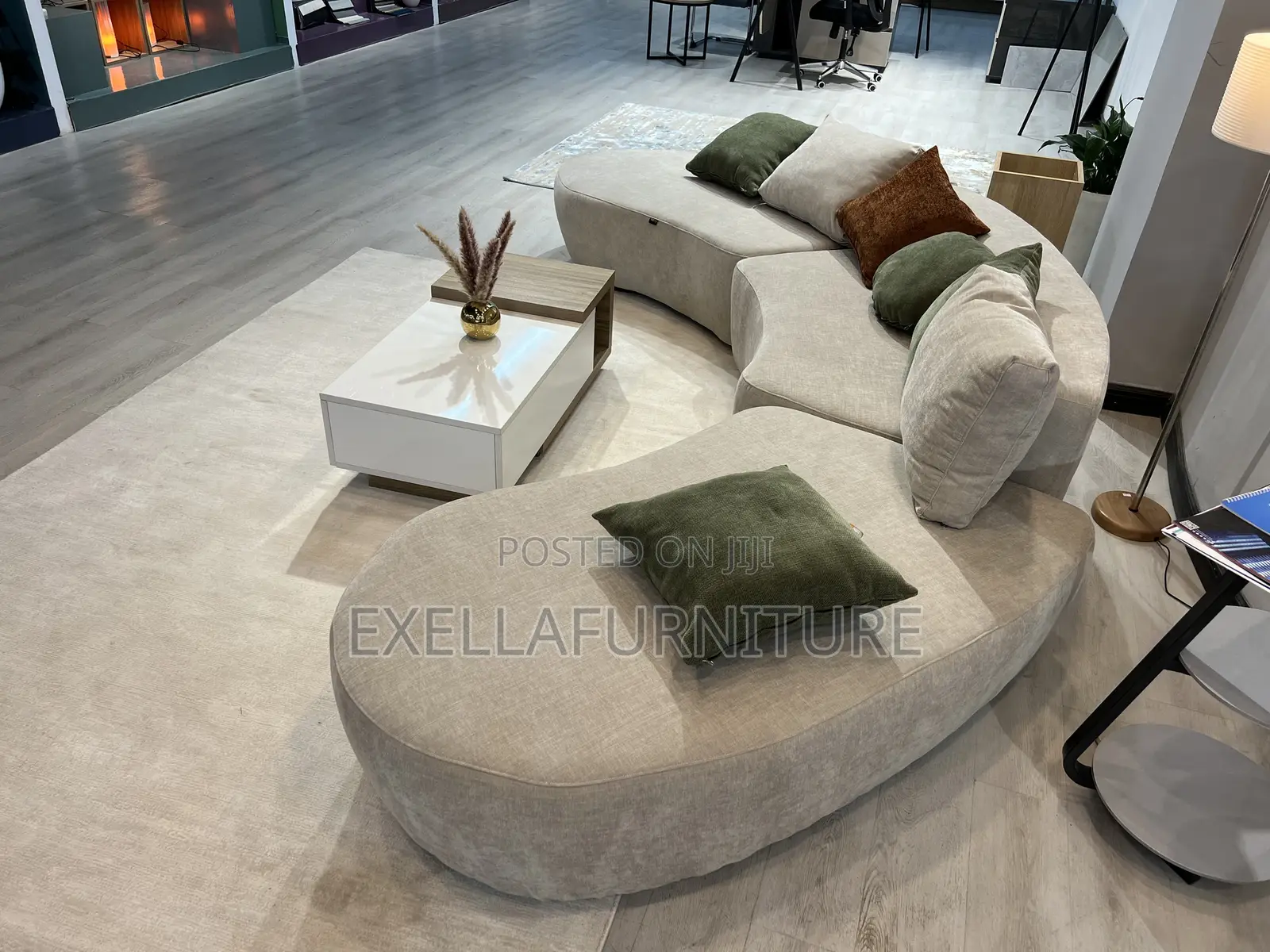 ቅንጡ ከርቭ ሶፋ | Stylish Curve Sofa |