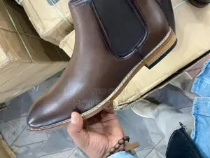 Men's Premium Leather Chelsea Boots - Dark Brown