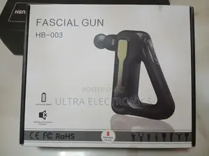 Fascial Gun Hb-003 Muscle Massage Device Shown in Its Packaging.