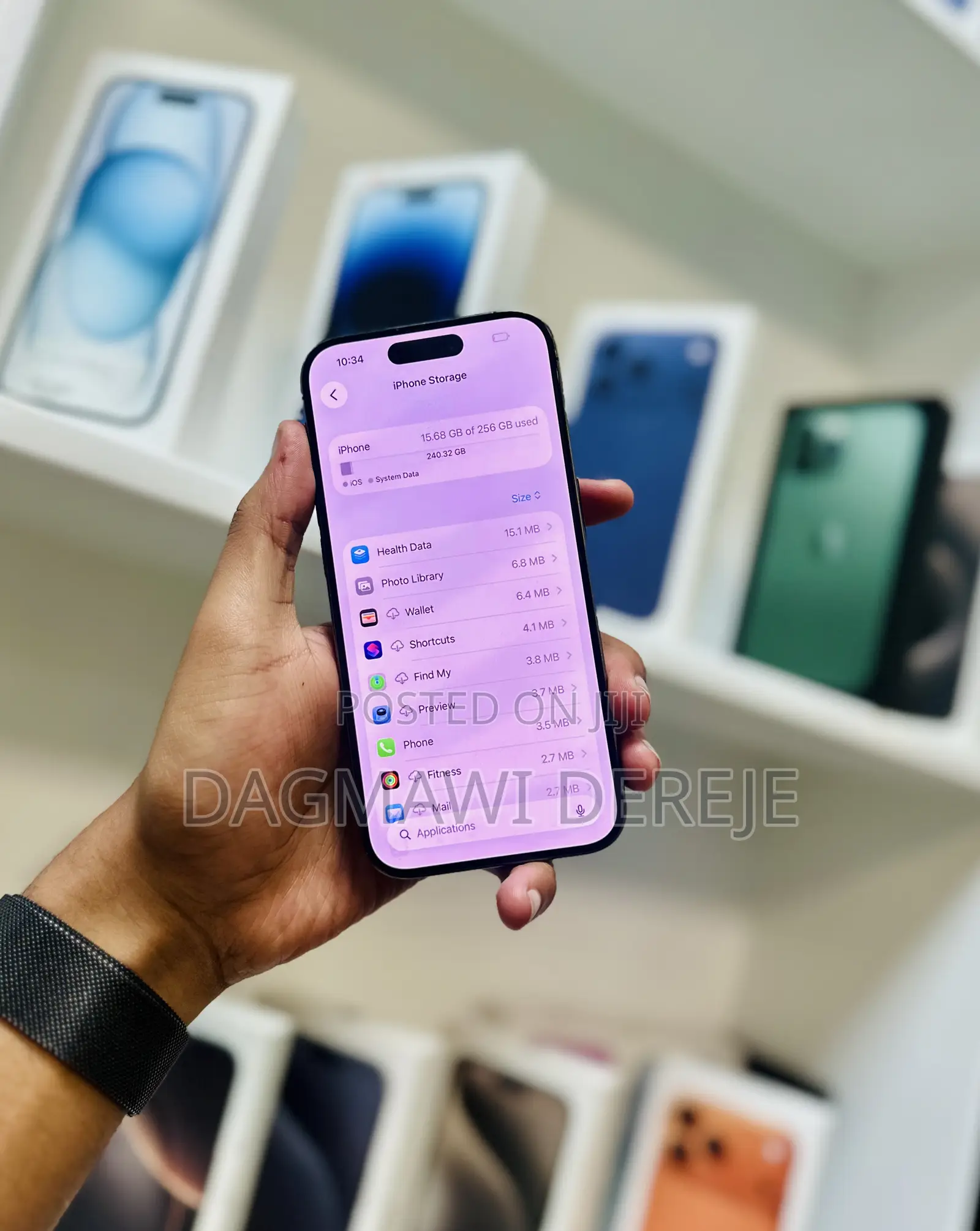 New Apple iPhone 15 Pro 256 GB Blue