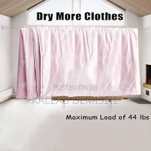 Wall-Mounted, Double-Line Retractable Clothesline