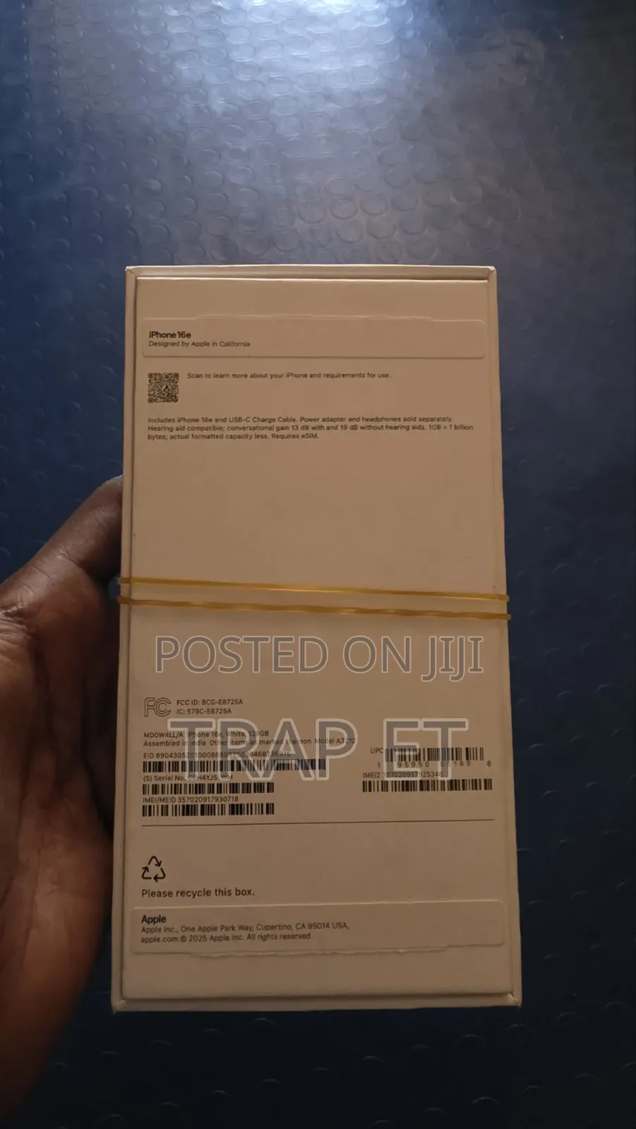 New Apple iPhone 16e 128 GB Black