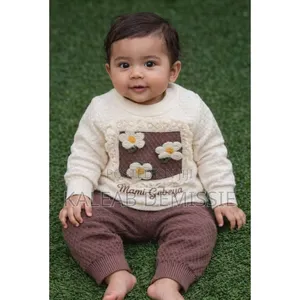 Two-Piece Knitted Baby Clothing Set