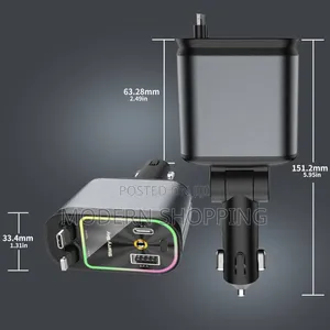 Fast Car Charger With Led Star Light
