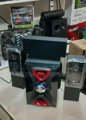 Goldy Multimedia Speaker System Features A 3.1 Channel Configuration