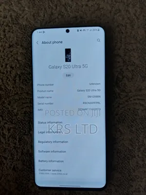 Samsung Galaxy S20 Ultra 5G 256 GB Silver