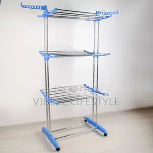 Large Capacity Portable Laundry Hanger – ሰፊ እና ተንቀሳቃሽ የልብስ መስቀያ