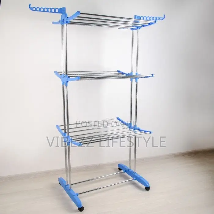 Large Capacity Portable Laundry Hanger – ሰፊ እና ተንቀሳቃሽ የልብስ መስቀያ