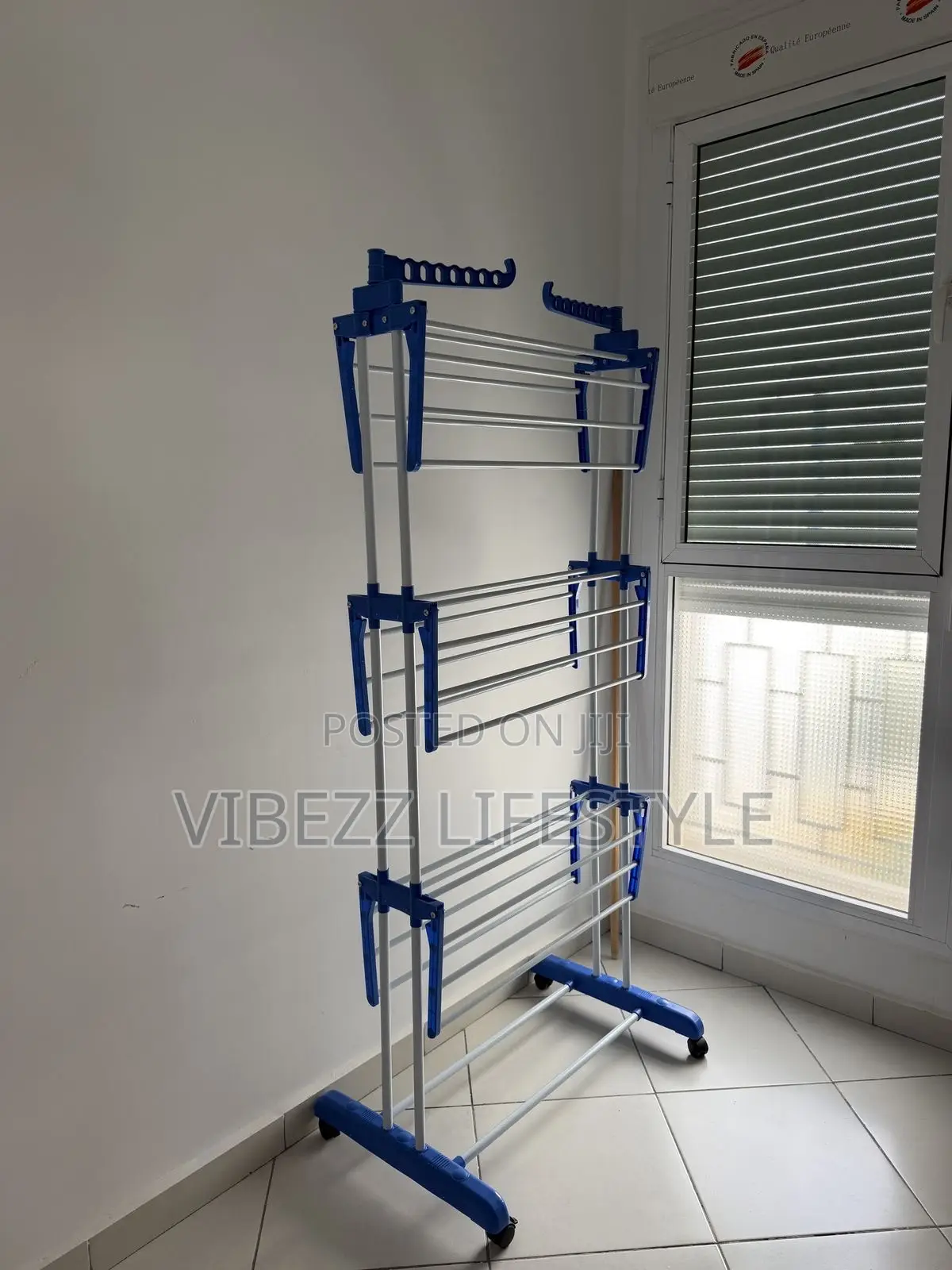 Large Capacity Portable Laundry Hanger – ሰፊ እና ተንቀሳቃሽ የልብስ መስቀያ