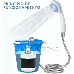 Electric Portable Rechargeable Camping Shower - በባትሪ የሚሰራ ተንቀሳቃሽ ሻወር
