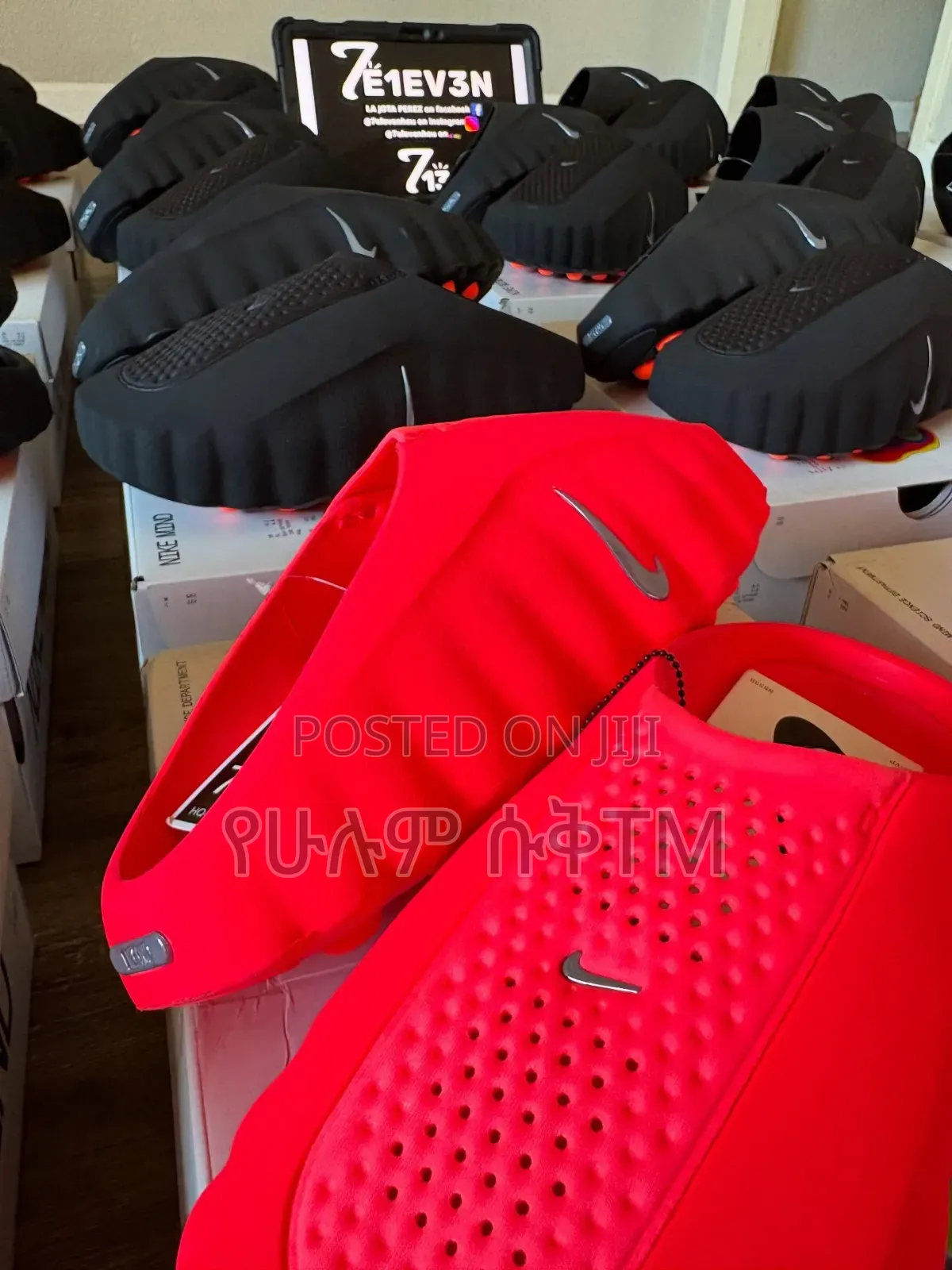 Nike Mind 001 'Pink/Red' Mule Men's Slides Shoes