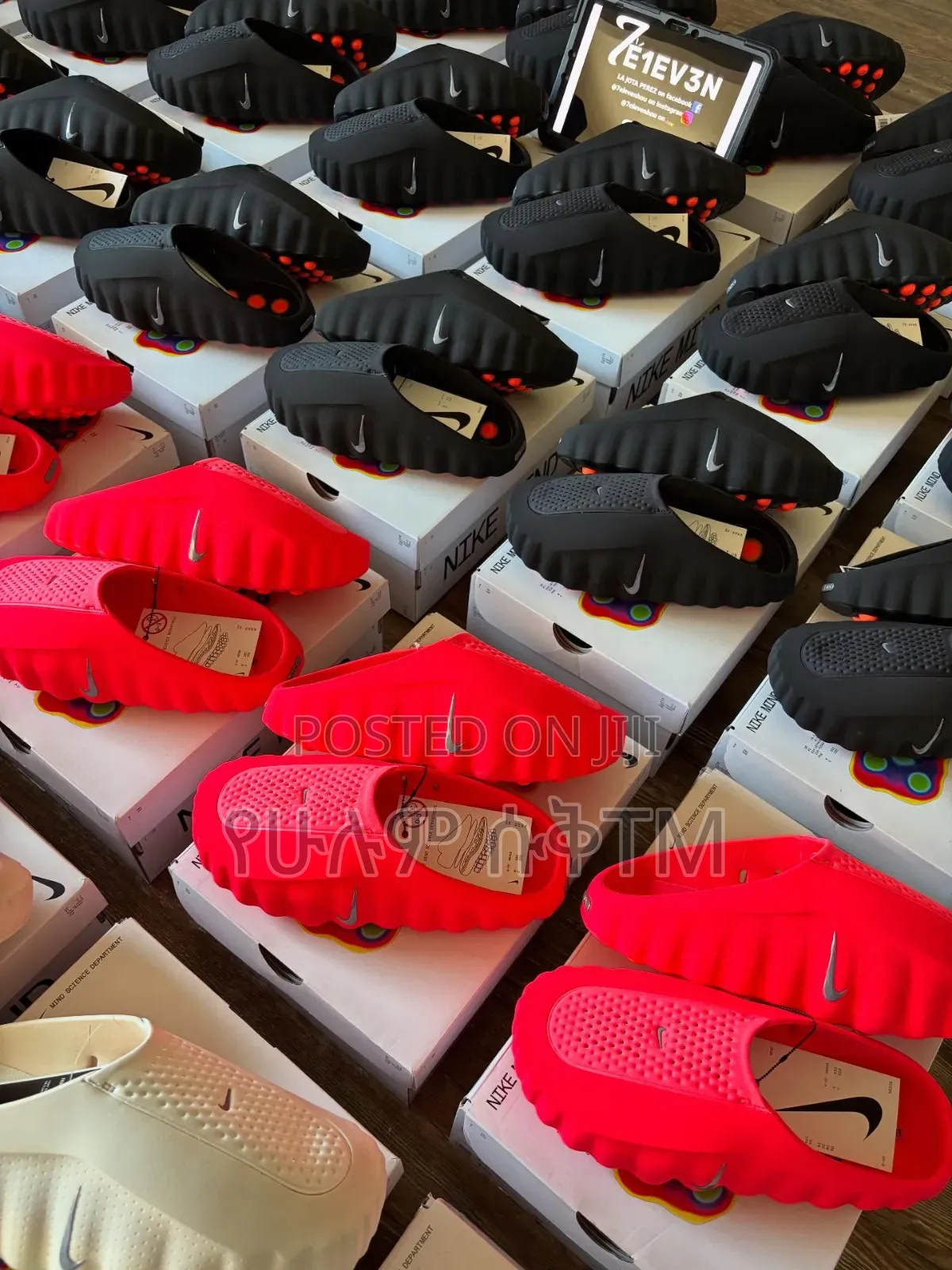 Nike Mind 001 'Pink/Red' Mule Men's Slides Shoes