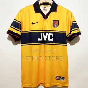 Arsenal 1997-99 JVC Away Retro Jersey Available
