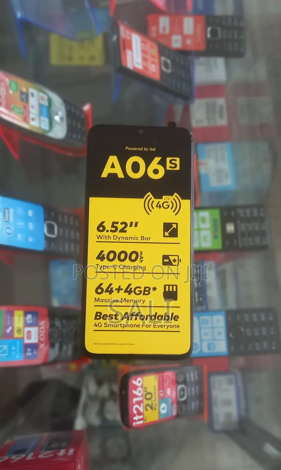 New Itel A06 64 GB Black