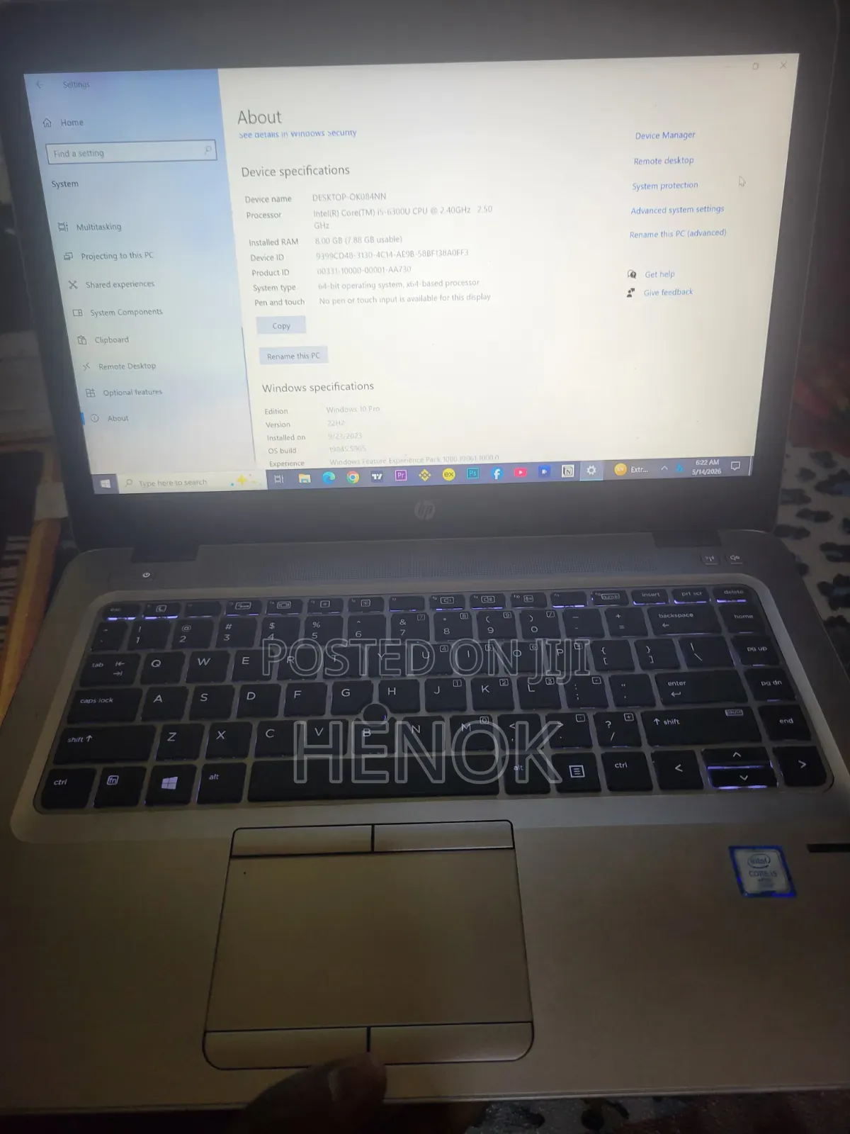 Laptop HP EliteBook 840 8GB Intel Core i5 SSD 1T