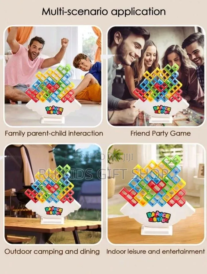 Tetra Tower Balancing Stacking Game