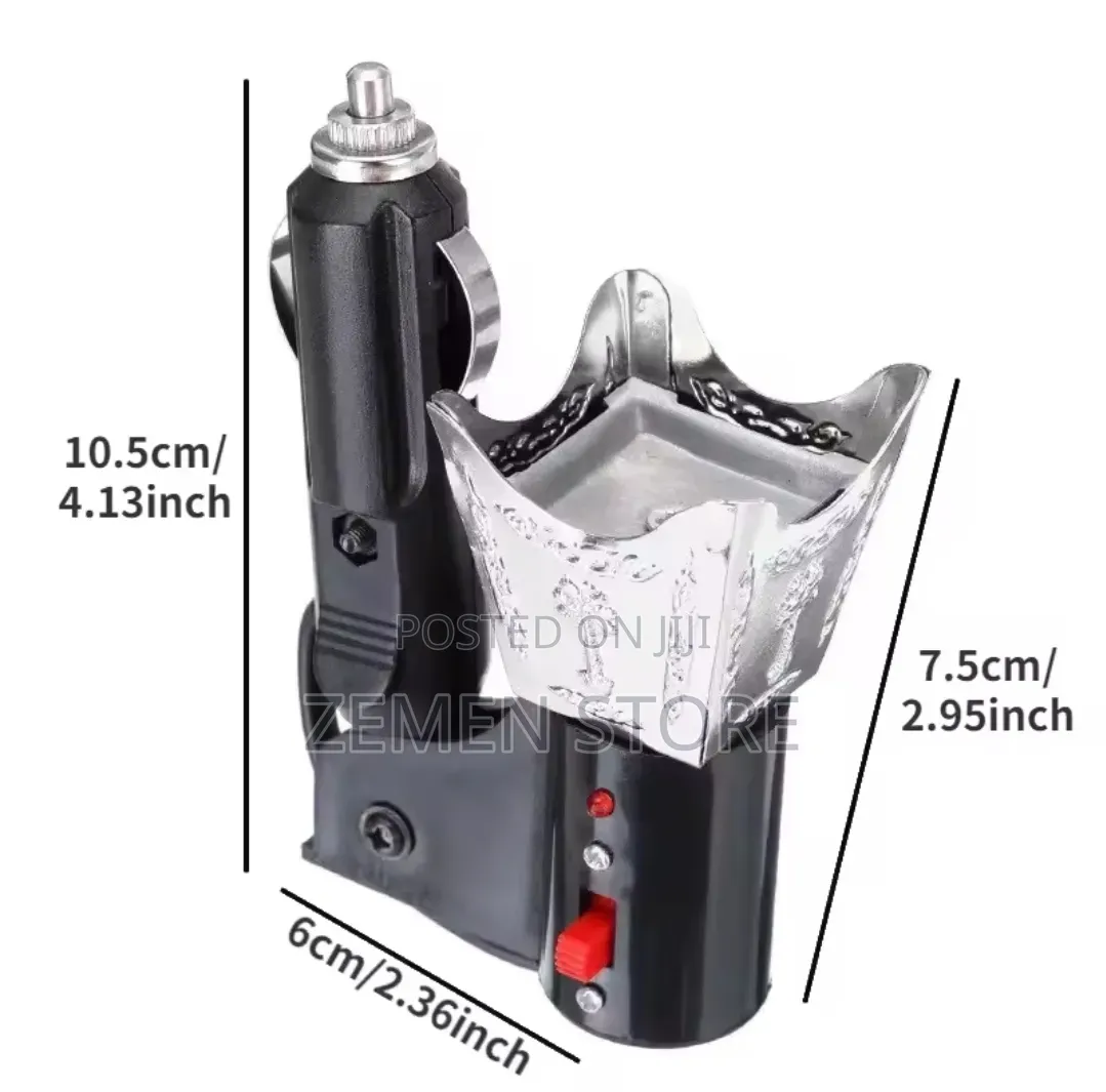 12v Electric Car Mabkhara No Charcoal ለባለ ቆንጆ መኪናዎች የሚሆን ምርጥ እጣን ማጨሻ