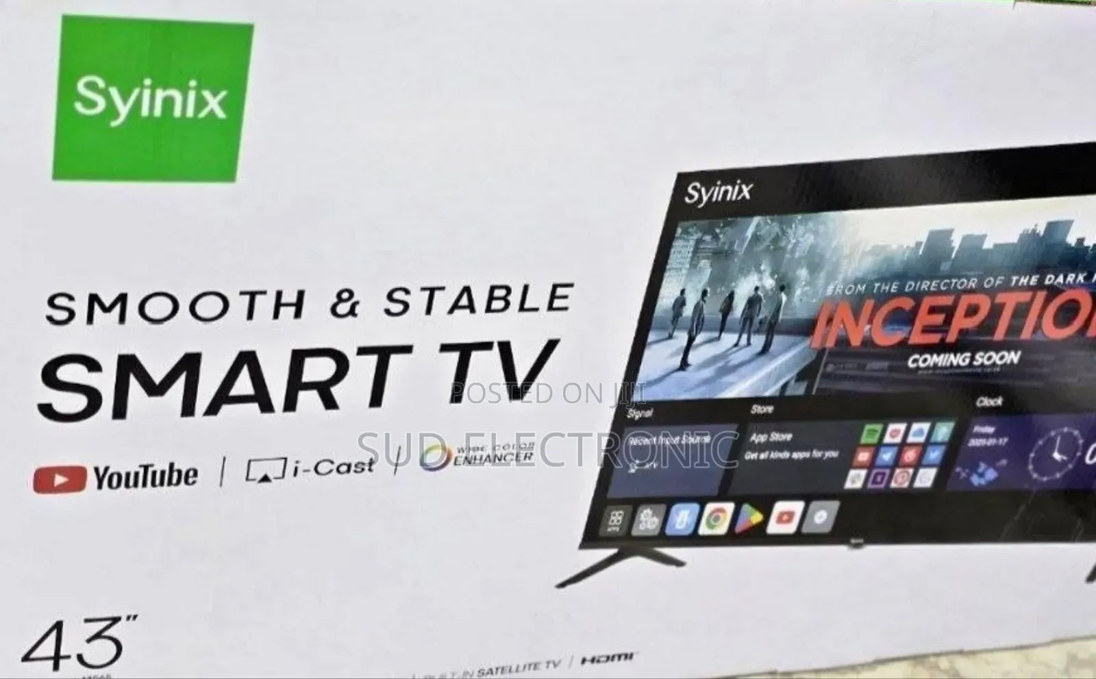 Syinix 43" New 2025 Smart Tv