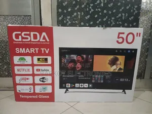 Gsda Smart Tv 50 Inch Andraid Doubel Gelass Hifi Seapeker