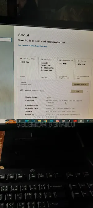 Desktop Computer Dell OptiPlex 3020 4GB Intel Core i5 HDD 500GB