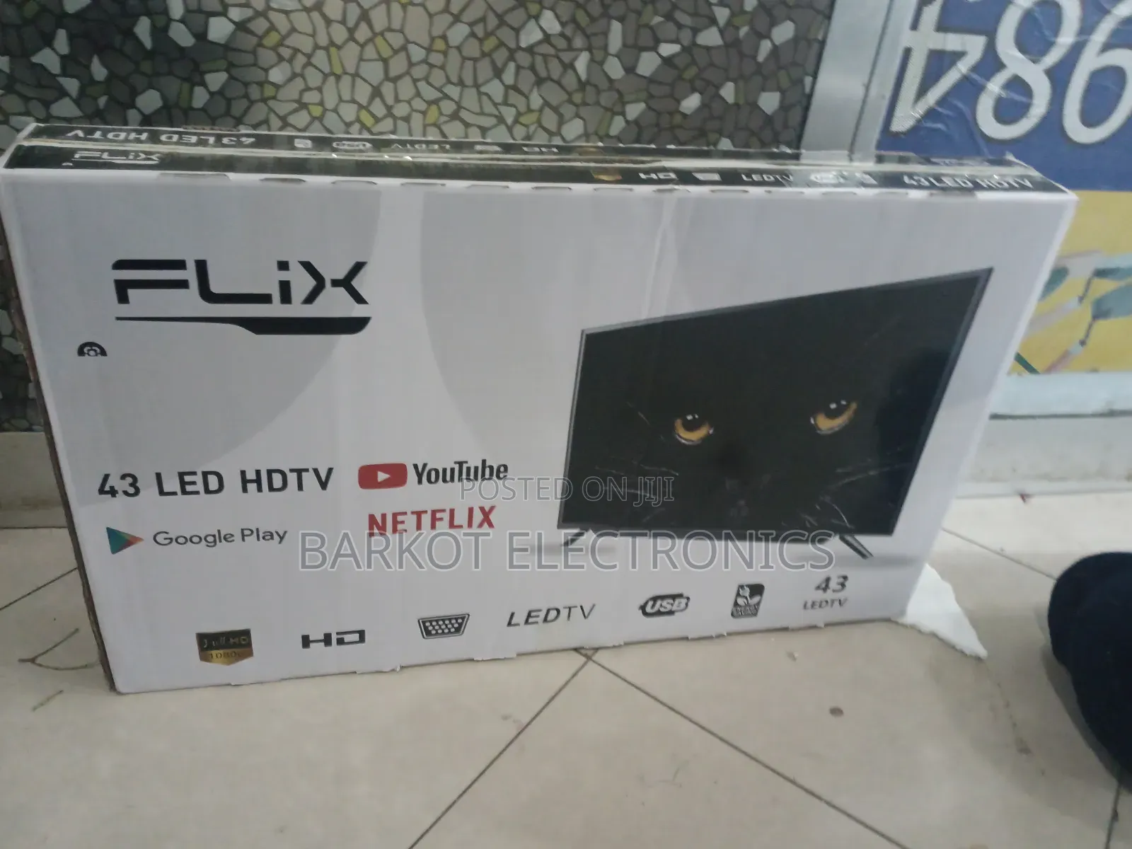 Flix Smart Led Tv 43 Inch Andraid Doubel Gelass 2025 Quality