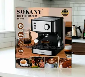 Sokany Espresso Coffee Maker 850w 1.5l Capacity Stainless Steel