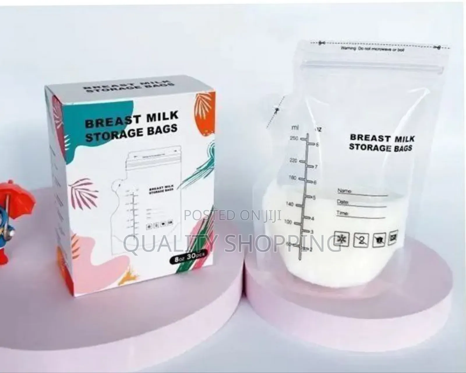 Breast Milk Storage Bags 30 ፍሬ የያዘ ሲሆን ቀድሞ ስትራላይዝድ የሆነ ነው