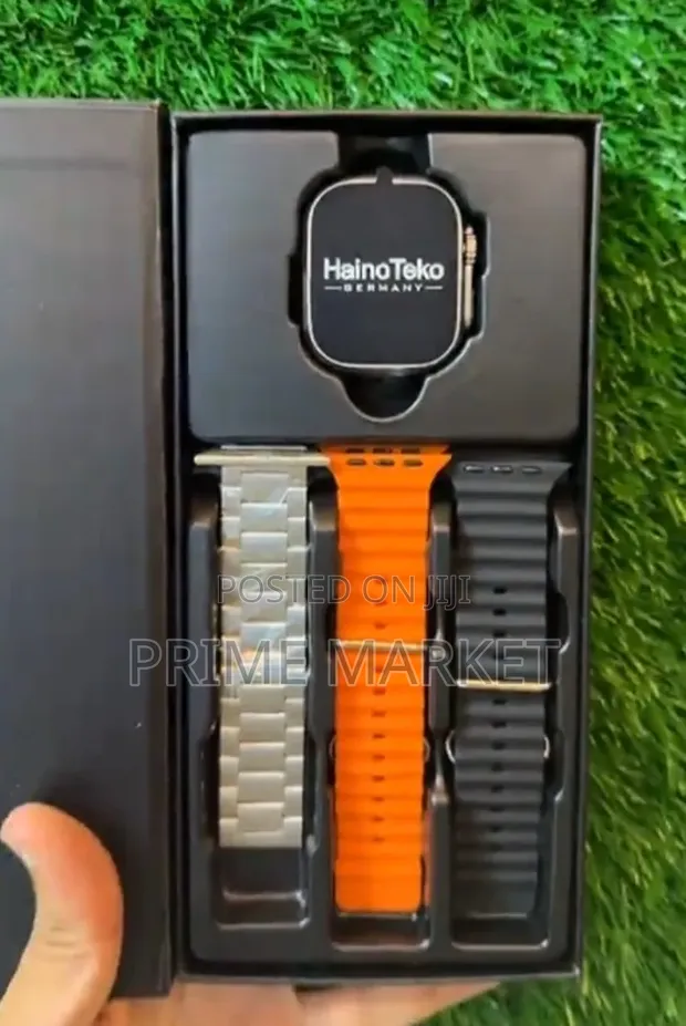Hainoteko Sq-15 Ultra 3 Smart Watch - Up to 10 Days Battery + 3 Straps