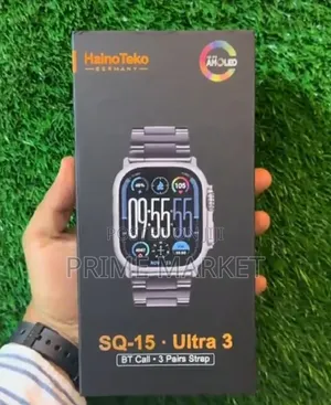 Hainoteko Sq-15 Ultra 3 Smart Watch - Up to 10 Days Battery + 3 Straps