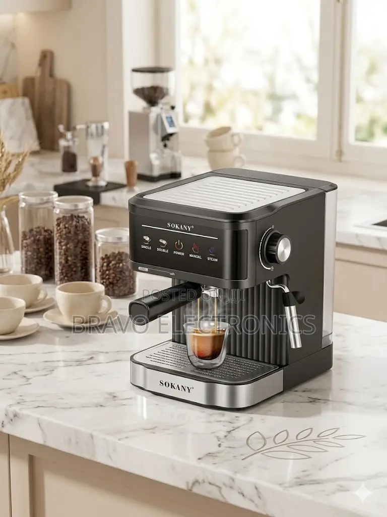 Sokany Coffee Maker | 20 Bar Pressure | 1.8l | 850w Espresso Machine