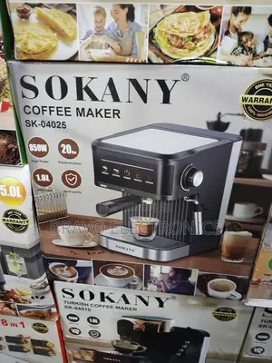 Sokany Coffee Maker | 20 Bar Pressure | 1.8l | 850w Espresso Machine