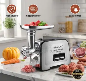 Sokany Meat Grinder – Copper Motor | Heavy Duty Power | Best