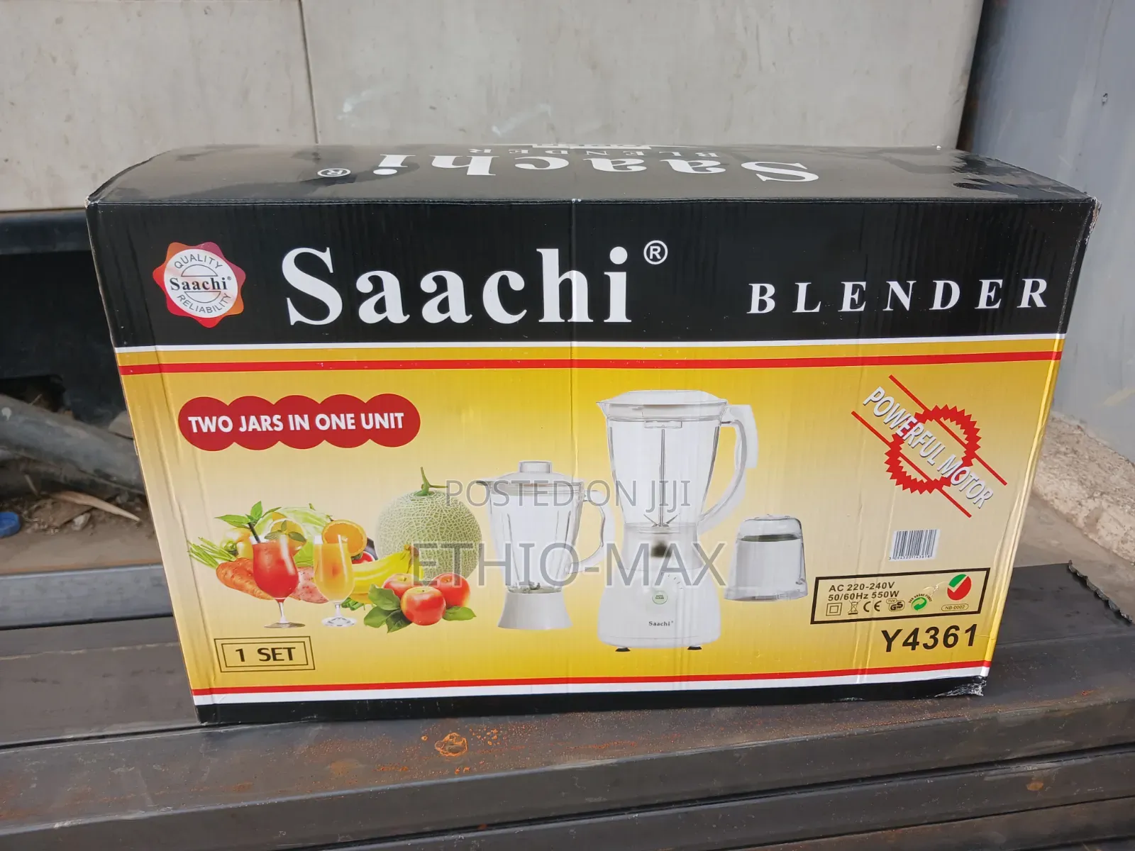 Saachi Blender – 2 Jars in 1 Unit | Powerful Multi-Function