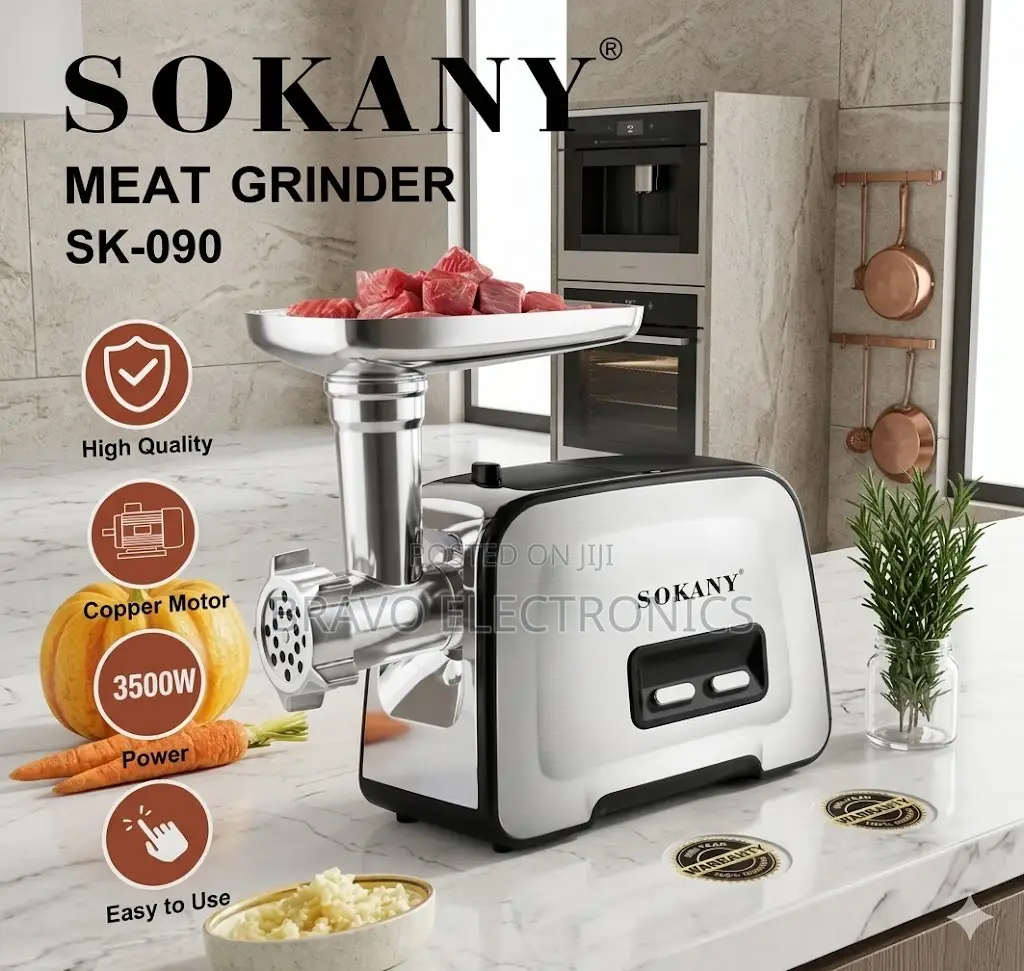 Sokany Meat Grinder 3500w – Professional Grinding | Copper Motor