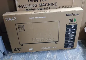 National Tv 43" Smart Android Tv Double Glass Tv New Arrival 2026