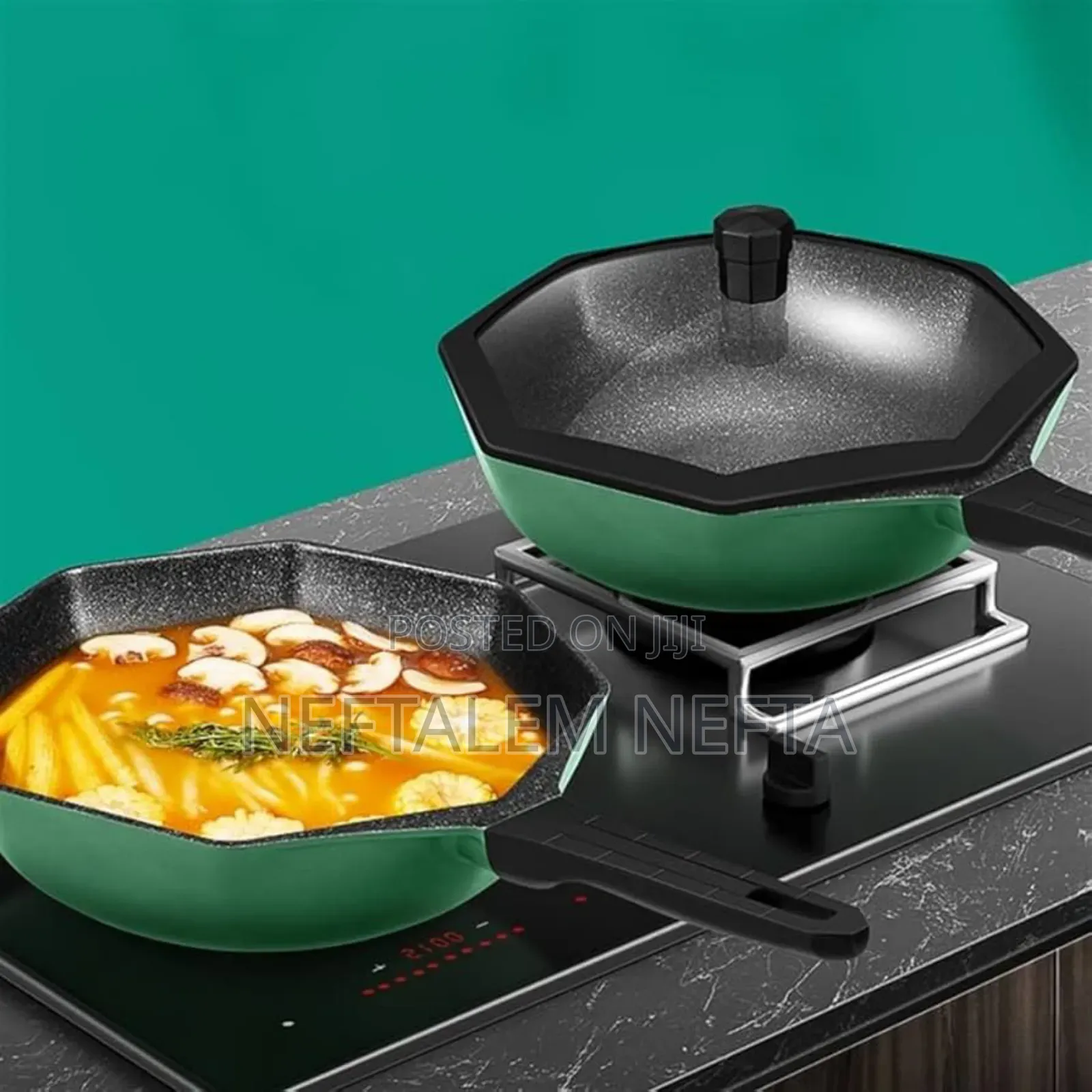 Ocatgonal Non Stick Fry Pan