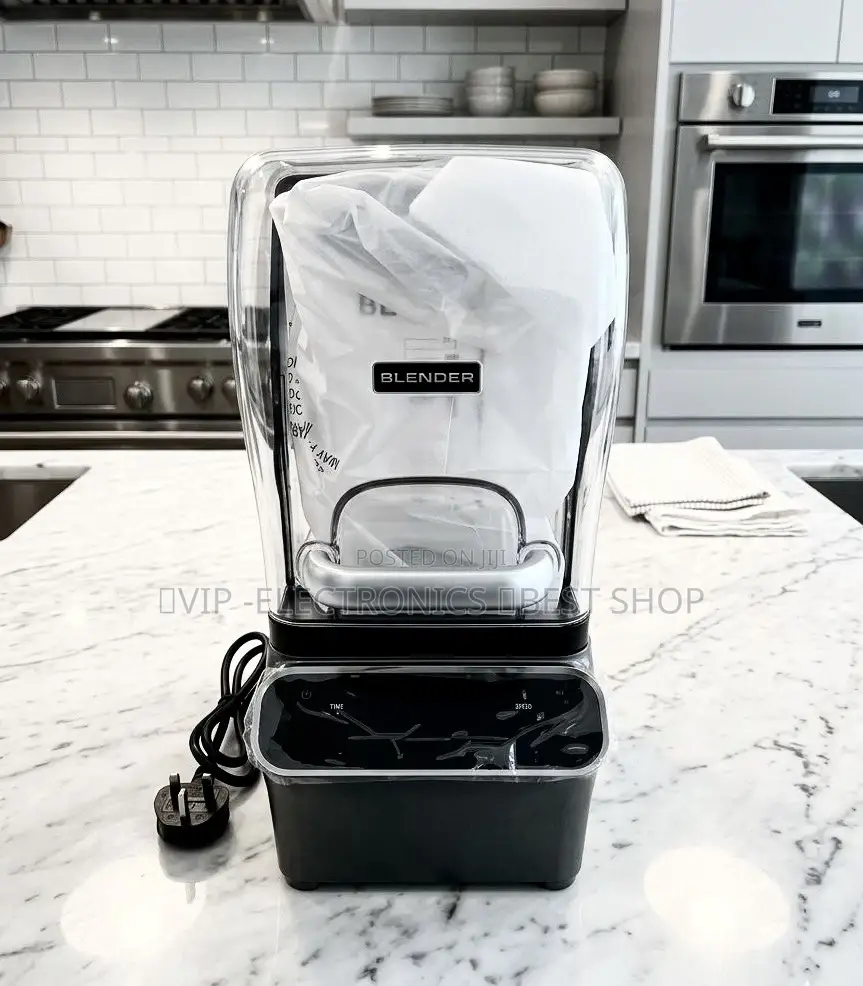 Commercial Sound-Enclosed Blender With Touch Control Panel