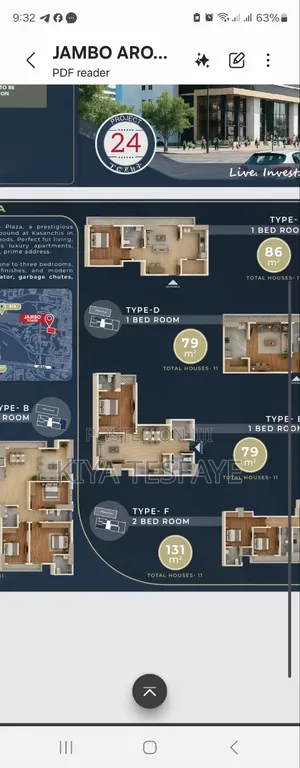 Furnished 1bdrm Apartment in ካዛንቺስ, Bole for sale