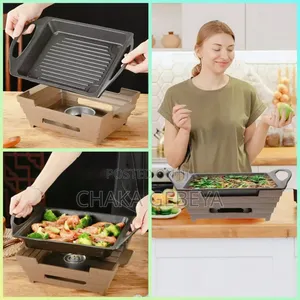 Barbecue Stove Alcohol Furnace – Non‐Stick Aluminum Alloy Grill