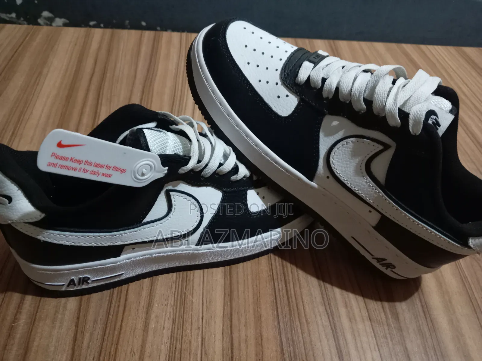 Nike Air Force 1 Low '07 Lv8 Sneakers in a Black and White "Panda"