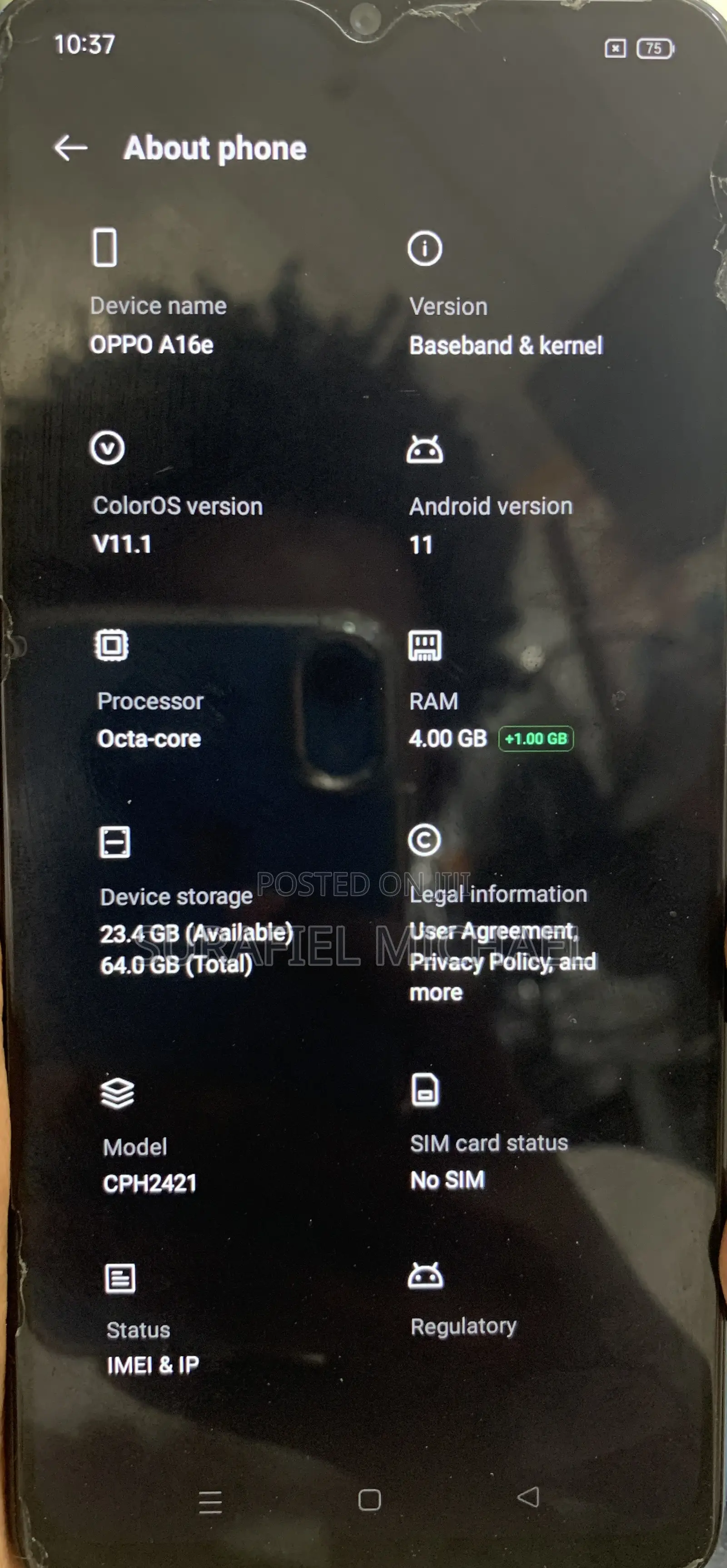 Oppo A16 64 GB Blue