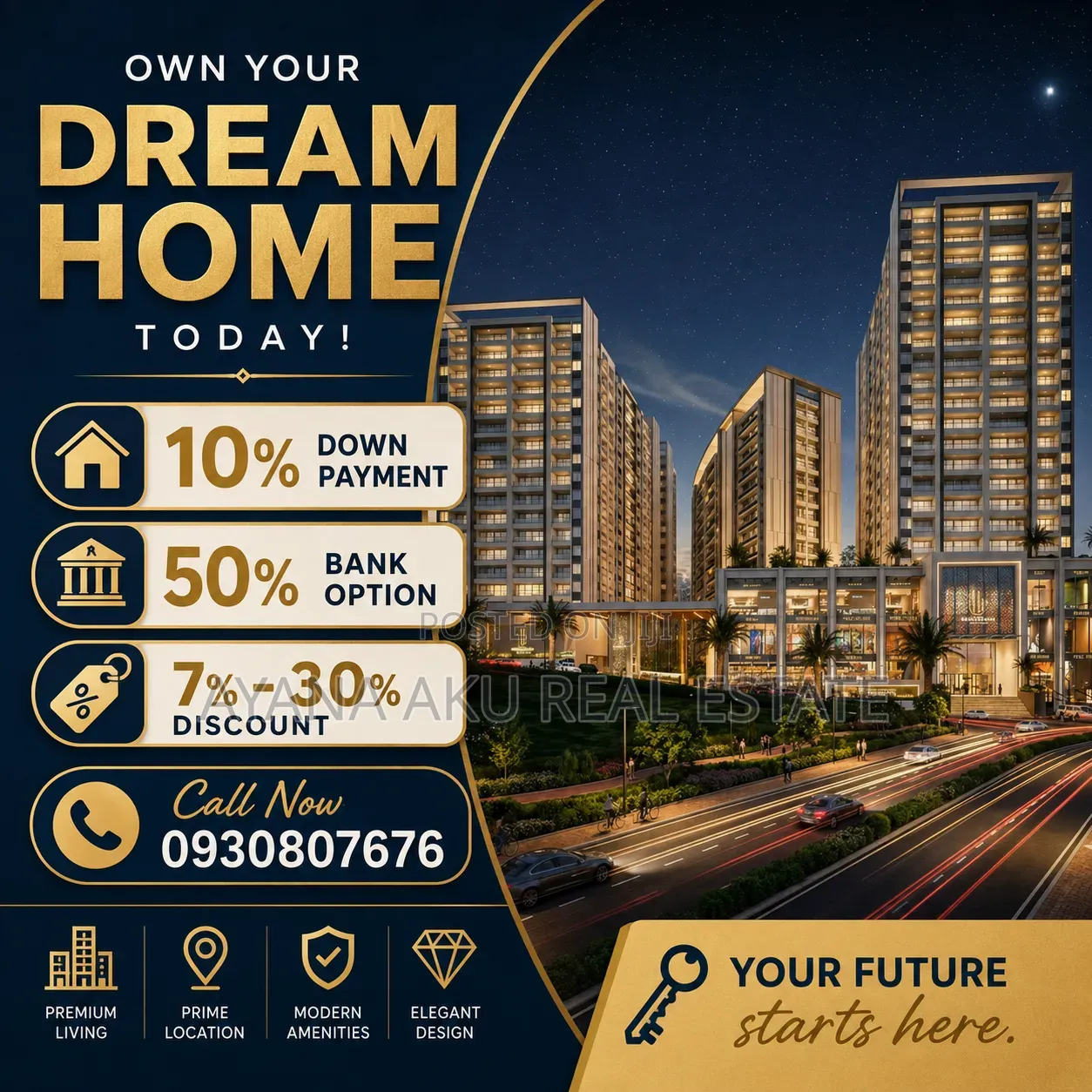 3bdrm Apartment in Dream Builders, Bole for sale