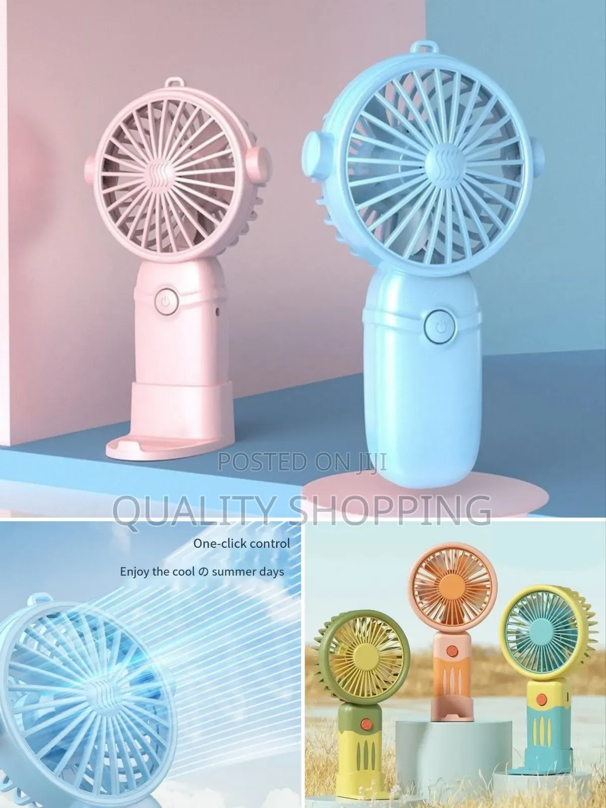 Rechargeable Mini Desktop Fan Portable